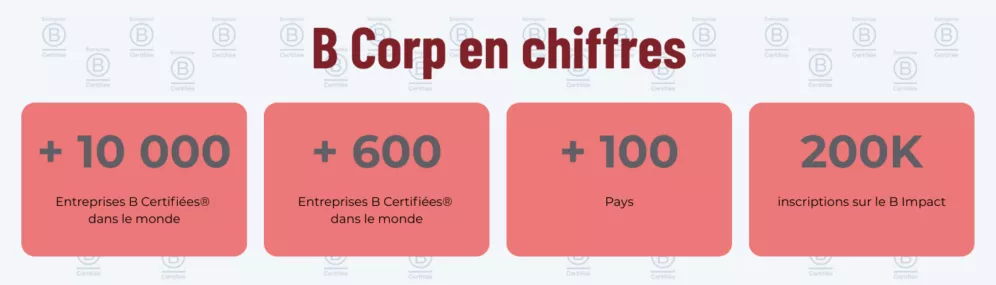 Visuel B Corp en chiffres